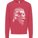 Tribal Viking Skull Kids Sweatshirt Jumper Heliconia