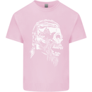 Tribal Viking Skull Kids T-Shirt Childrens Light Pink