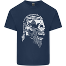 Tribal Viking Skull Kids T-Shirt Childrens Navy Blue
