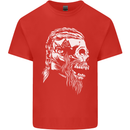 Tribal Viking Skull Kids T-Shirt Childrens Red