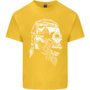 Tribal Viking Skull Kids T-Shirt Childrens Yellow