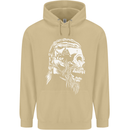Tribal Viking Skull Mens 80% Cotton Hoodie Sand