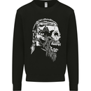 Tribal Viking Skull Mens Sweatshirt Jumper Black