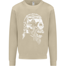Tribal Viking Skull Mens Sweatshirt Jumper Sand
