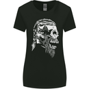 Tribal Viking Skull Womens Wider Cut T-Shirt Black