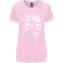 Tribal Viking Skull Womens Wider Cut T-Shirt Light Pink