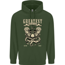 Trident Skull Scuba Diving Octopus Cthulhu Childrens Kids Hoodie Forest Green