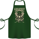 Trident Skull Scuba Diving Octopus Cthulhu Cotton Apron 100% Organic Forest Green