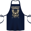 Trident Skull Scuba Diving Octopus Cthulhu Cotton Apron 100% Organic Navy Blue