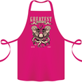 Trident Skull Scuba Diving Octopus Cthulhu Cotton Apron 100% Organic Pink