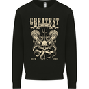 Trident Skull Scuba Diving Octopus Cthulhu Kids Sweatshirt Jumper Black