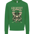 Trident Skull Scuba Diving Octopus Cthulhu Kids Sweatshirt Jumper Irish Green