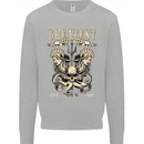 Trident Skull Scuba Diving Octopus Cthulhu Kids Sweatshirt Jumper Sports Grey