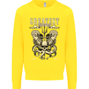 Trident Skull Scuba Diving Octopus Cthulhu Kids Sweatshirt Jumper Yellow