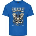 Trident Skull Scuba Diving Octopus Cthulhu Kids T-Shirt Childrens Royal Blue