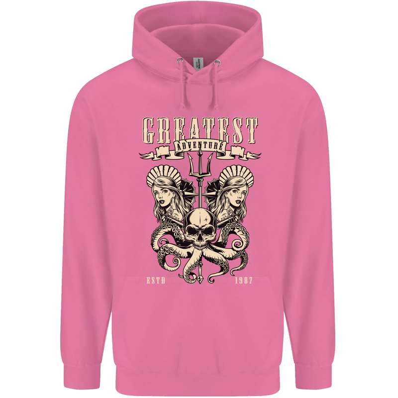 Trident Skull Scuba Diving Octopus Cthulhu Mens 80% Cotton Hoodie Azelea