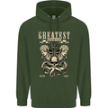 Trident Skull Scuba Diving Octopus Cthulhu Mens 80% Cotton Hoodie Forest Green