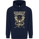 Trident Skull Scuba Diving Octopus Cthulhu Mens 80% Cotton Hoodie Navy Blue