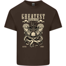 Trident Skull Scuba Diving Octopus Cthulhu Mens Cotton T-Shirt Tee Top Dark Chocolate