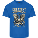 Trident Skull Scuba Diving Octopus Cthulhu Mens Cotton T-Shirt Tee Top Royal Blue