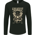 Trident Skull Scuba Diving Octopus Cthulhu Mens Long Sleeve T-Shirt Black