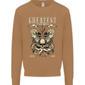 Trident Skull Scuba Diving Octopus Cthulhu Mens Sweatshirt Jumper Caramel Latte