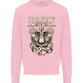Trident Skull Scuba Diving Octopus Cthulhu Mens Sweatshirt Jumper Light Pink
