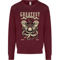 Trident Skull Scuba Diving Octopus Cthulhu Mens Sweatshirt Jumper Maroon