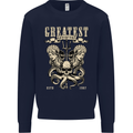 Trident Skull Scuba Diving Octopus Cthulhu Mens Sweatshirt Jumper Navy Blue