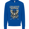 Trident Skull Scuba Diving Octopus Cthulhu Mens Sweatshirt Jumper Royal Blue