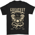 Trident Skull Scuba Diving Octopus Cthulhu Mens T-Shirt Cotton Gildan Black