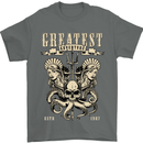 Trident Skull Scuba Diving Octopus Cthulhu Mens T-Shirt Cotton Gildan Charcoal