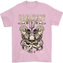 Trident Skull Scuba Diving Octopus Cthulhu Mens T-Shirt Cotton Gildan Light Pink