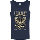 Trident Skull Scuba Diving Octopus Cthulhu Mens Vest Tank Top Navy Blue