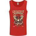 Trident Skull Scuba Diving Octopus Cthulhu Mens Vest Tank Top Red