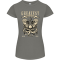 Trident Skull Scuba Diving Octopus Cthulhu Womens Petite Cut T-Shirt Charcoal