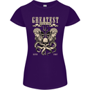 Trident Skull Scuba Diving Octopus Cthulhu Womens Petite Cut T-Shirt Purple