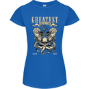 Trident Skull Scuba Diving Octopus Cthulhu Womens Petite Cut T-Shirt Royal Blue