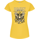 Trident Skull Scuba Diving Octopus Cthulhu Womens Petite Cut T-Shirt Yellow
