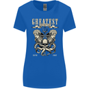 Trident Skull Scuba Diving Octopus Cthulhu Womens Wider Cut T-Shirt Royal Blue