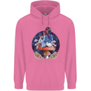 Trippy Alice Magic Mushrooms LSD Childrens Kids Hoodie Azalea