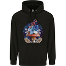 Trippy Alice Magic Mushrooms LSD Childrens Kids Hoodie Black