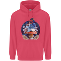 Trippy Alice Magic Mushrooms LSD Childrens Kids Hoodie Heliconia