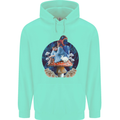 Trippy Alice Magic Mushrooms LSD Childrens Kids Hoodie Peppermint