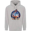 Trippy Alice Magic Mushrooms LSD Childrens Kids Hoodie Sports Grey
