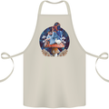 Trippy Alice Magic Mushrooms LSD Cotton Apron 100% Organic Natural
