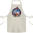 Trippy Alice Magic Mushrooms LSD Cotton Apron 100% Organic Natural