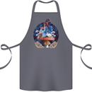 Trippy Alice Magic Mushrooms LSD Cotton Apron 100% Organic Steel