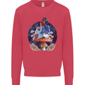Trippy Alice Magic Mushrooms LSD Kids Sweatshirt Jumper Heliconia