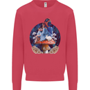 Trippy Alice Magic Mushrooms LSD Kids Sweatshirt Jumper Heliconia